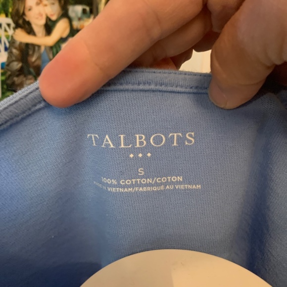 Talbots 100 percent cotton bell sleeve‎ tee. Worn about 4x - Picture 2 of 3